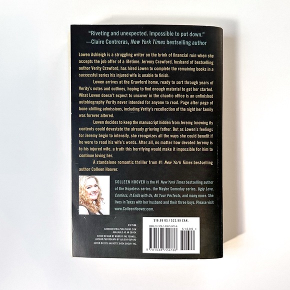 Verity By Colleen Hoover Paperback Book - Picture 3 of 4